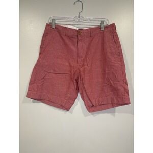 J Crew Men's Linen Cotton Shorts 33W‎ Preppy nautical quiet luxury old money